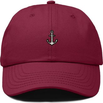 Dalix Anchor Dad Cap in Maroon at Nordstrom