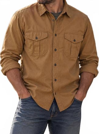 Filson Alaskan Guide Shirt In Gold Tan