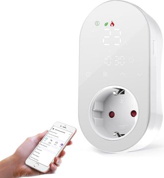OEM Termostato Inteligente Para Calefacci&oacute;n, Enchufe Inteligente De 16 A, Regulador De Temperatura, Compatible Con Alexa/google Assistant, Con Modos De Ca