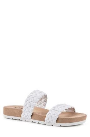 White Mountain Truly Slide Sneaker in White/Smooth at Nordstrom Rack, Size 6.5