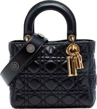 Dior Pre-owned Dior Small Crinkled Patent Cannage My ABCDior Lady Satchel Ladies MHR5GZ45Q2OC9DWB