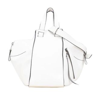 Loewe Pre-owned Handbags, female, White, Size: ONE SIZE Pre-owned Leather shoulder-bags