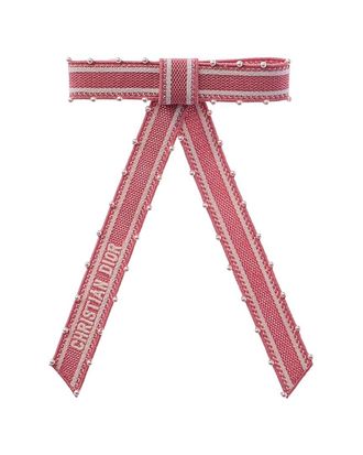 Dior Twist Embroidered Hair Bow