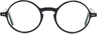 Lunor round-frame glasses - Black