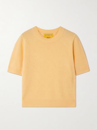 Guest In Residence Maglia In Cashmere Compass - Giallo