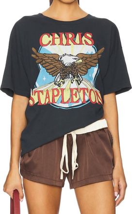 Daydreamer Chris Stapleton Eagle Merch Short Sleeve Tee In Black