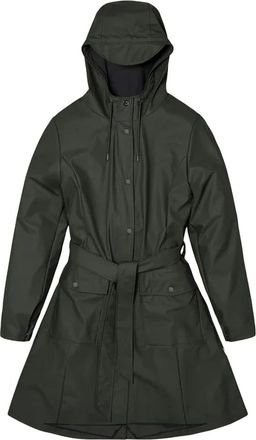 Rains Groene Jassen - Dames - Regenjassen - Groen - M - Jassen