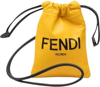 Fendi Pre-owned Bucket Bags, female, Yellow, Size: ONE SIZE Pre-owned Vintage Bucket Bag