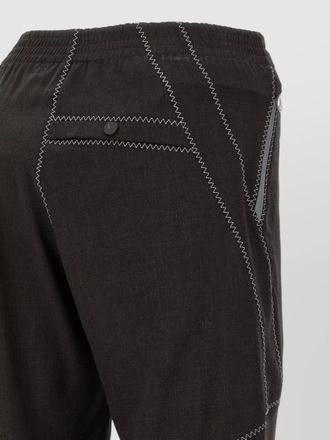 Kiko Kostadinov fosco tailored trousers button detail zip pocket