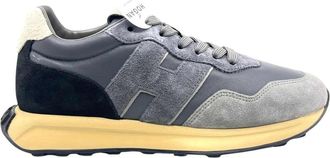 Hogan H601 Sneakers - Heren - Sneakers - Grijs - 40 EU - Leer - Schoenen