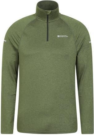 Mountain Warehouse Mens Echo Melange Recycled Half Zip Midlayer Top in Green at Nordstrom, Size Xxx-Large