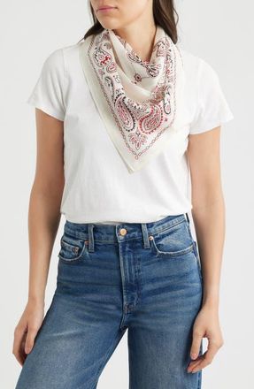 Madewell Medium Cotton Bandana in Primavera Vintage Ivory at Nordstrom