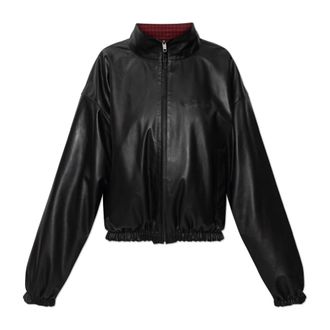 Balenciaga Reversible Bomber Jacket - female - Balenciaga - Leather Jackets - Black - XS - Jackets