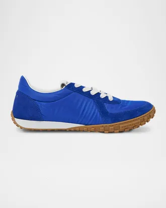 Givenchy Men & apos;s Glide Nylon/Suede Low-Top Runner Sneakers