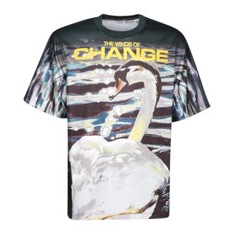 Burberry Purple Graphic Print T-Shirt Aw23