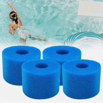 OEM Juego De 4 Filtros De Espuma Intex Tipo S1 Para Piscinas - Filtros De Espuma Para Spas Y Piscinas - Reutilizables Y Lavables - Esponja De Filtro Tipo 