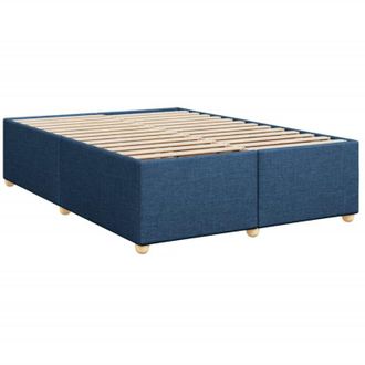 vidaXL Cama Sin Colch&oacute;n Tela Azul 140x190 Cm Vidaxl