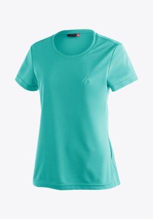 Maier Sports Funktionsshirt MAIER SPORTS Waltraud, Damen, Gr. 34, blau (raucht&uuml;rkis), 100% Polyester, Rundhals, Shirts Funktionsshirt, Damen T-Shirt, schnelltrockn