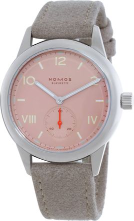 NOMOS Glash&uuml;tte Club Campus 36mm Pink Dial Watch 706.GB