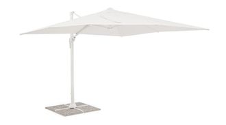 BIZZOTTO Sombrilla de aluminio blanco de 3x3 pulgadas