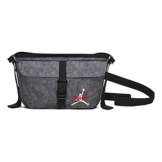 Nike Jordan Mens Air Jordan Portable Large Capacity Messenger Bag Shoulder Bag Black DV5312-011
