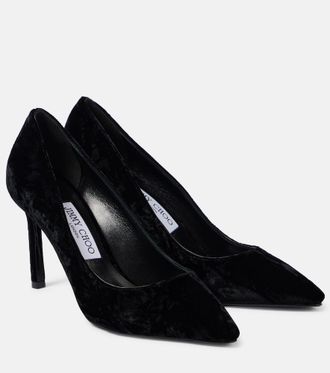 Jimmy Choo London Romy 85 velvet pumps