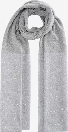 Fabiana Filippi Maxi-Strickschal aus Platinum-Faden mit Pailletten