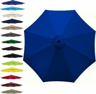 OEM Toldo De Repuesto Para Sombrilla Voladiza Cuadrada, Impermeable Uv50+, 8 Brazos, Compatible Con Sombrillas Voladizas De 300 Cm, Tejido De Sombra Resis