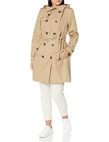 Tan London Fog Trench Coat Jacket 2024 Ladies 16 Full Length 48” - minor issues