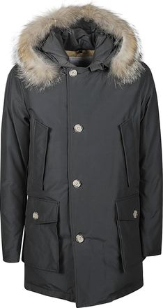 Woolrich Black Arctic Detachable Fur Parka