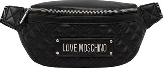 Love Moschino Gevulde Heuptas - Dames - Heuptassen - Zwart - ONE Size - Leer - Tassen
