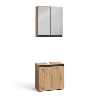Vicco Conjunto De Muebles De Ba&ntilde;o Torren, Artesano, 2 Partes, Vicco