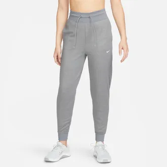 Nike Womens Therma-FIT One High-Waisted 7/8 Jogger Pants in Grey | FB5431-091