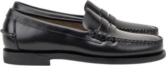 Sebago Classic Dan Moccasin - Dames - Loafers - Zwart - 38 EU - Leer - Schoenen