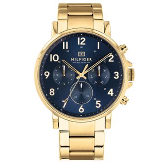 Tommy Hilfiger Daniel Mens Gold Watch 1710384 Stainless Steel - One Size