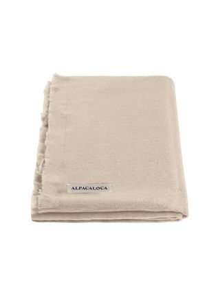 Alpaca Loca 529 Slim Scarf Beige Scarf, One Size
