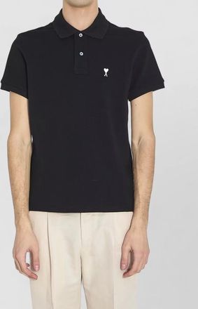 Ami cotton piqu&eacute; short-sleeve polo shirt