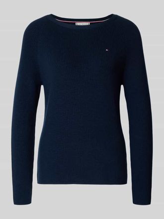 Tommy Hilfiger Regular Fit Pullover aus reiner Baumwolle in Marine, Gr&ouml;&szlig;e XL