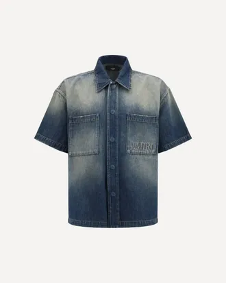 Amiri Embroidered logo denim Shirt Male XL