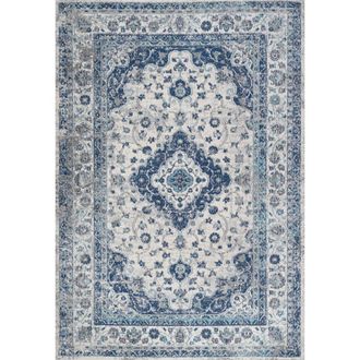 Jonathan Y Designs Indhira Ornate Medallion Persian Area Rug in Blue/gray at Nordstrom, Size 3Ft 0In X 5Ft 0In