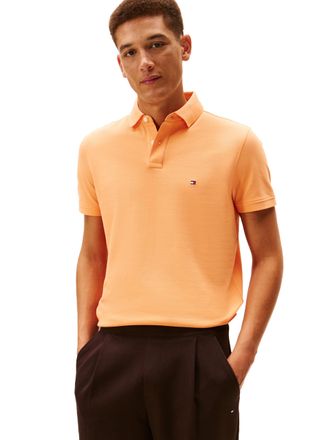 Tommy Hilfiger Mens 1985 Regular Short Sleeve Polo, Fruity Orange Small