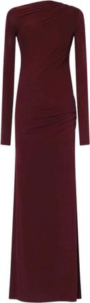 Andamane Kleedjes, Dames, Rood, 2Xs, Sophie Maxi Jurk in Rouge Noir