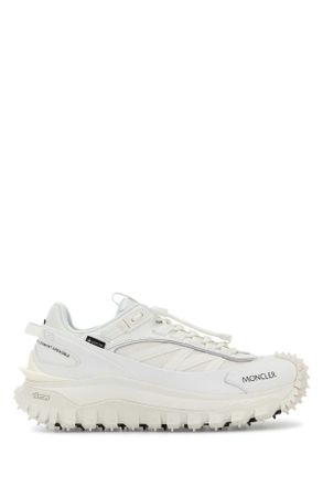 Moncler White Fabric Trailgrip Gtx Sneakers