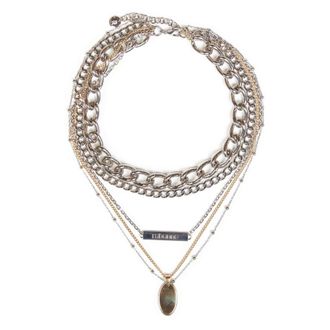 Paco Rabanne Collier 5 Rangs Ketting - Dames - Accessoires - Grijs - Maat: ONE Size
