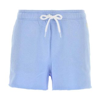 Polo Ralph Lauren Casual Shorts, female, Blue, Size: XS Cotton Blend Shorts