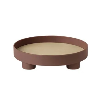 MUUTO Platform Tablett, dunkelrot