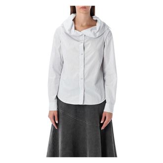 Our Legacy Shirts, female, White, S, Pinstripe Kaomashi Shirt