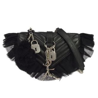 Saint Laurent Pre-owned Cross Body Bags, female, Black, Size: ONE SIZE Pre-owned Chain shoulder bag