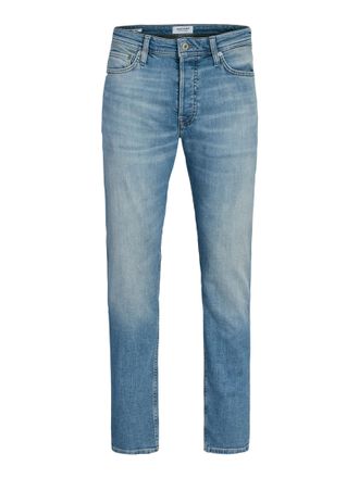 Jack & Jones Tapered-fit-Jeans JACK & JONES JJIMIKE JJORIGINAL CJ SN, Herren, Gr. 30, L&auml;nge 34, blau denim, Denim/Jeans, Obermaterial: 98% Baumwolle, 2% Elasthan, 