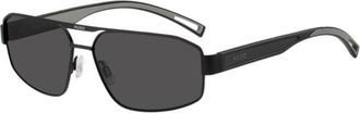 HUGO BOSS Eyewear Wrap-style sunglasses with rubber logo